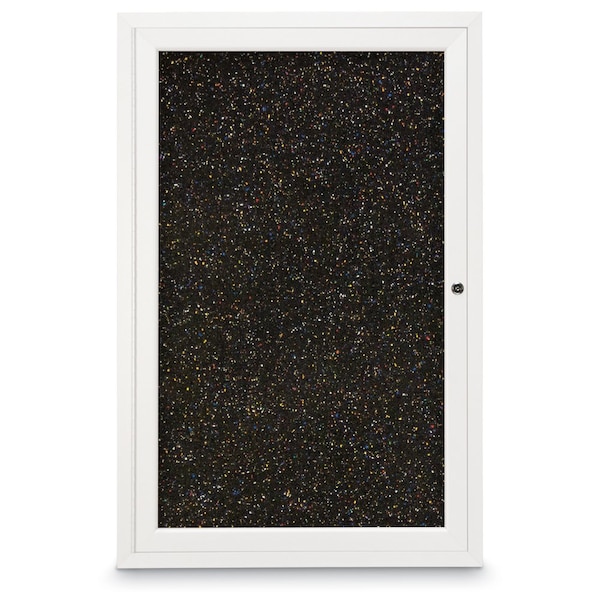 Sliding Door Indoor Enclosed Corkboard, 7